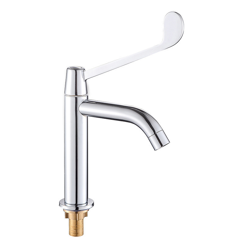 Stainless Steel Medical Lever Kitchen Faucet Hospital Kitchen Sink Faucet Long Lever Kitchen Faucet