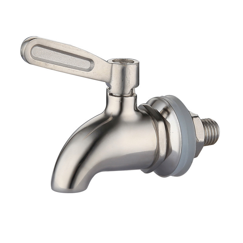 Made in China 304 Stainless Steel Spigot Ball Valve Bubble Wine Faucet Metal Drink Dispenser Taps For Beer Drinks And Juices