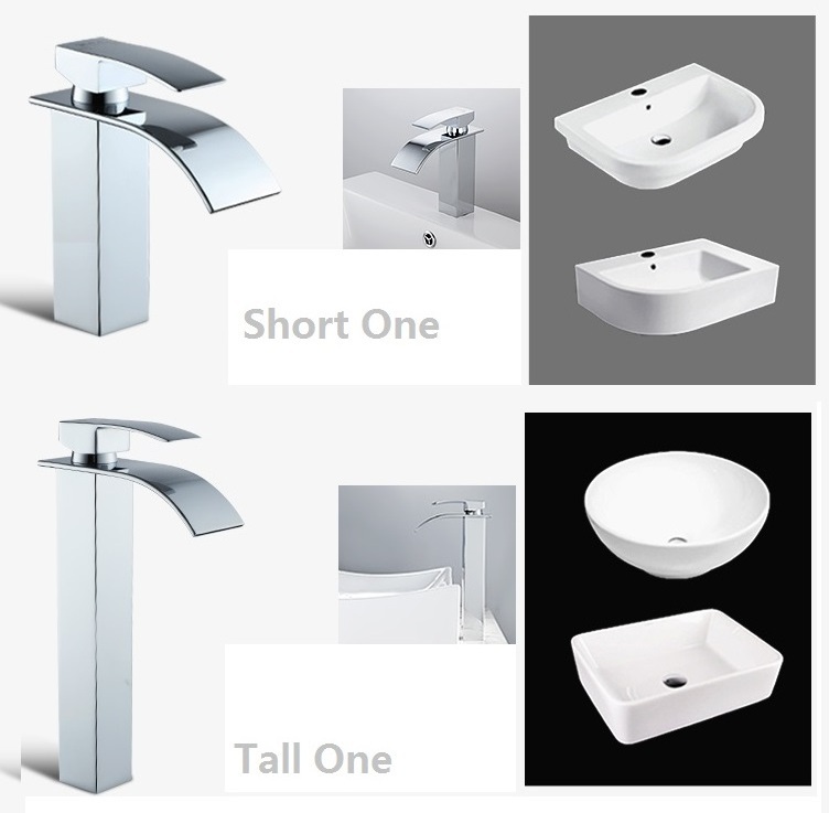 Bathroom Sink Faucet with Supply Hose Unique Design Single Handle Single Hole Lavatory Faucet Basin Mixer Tap Commercial