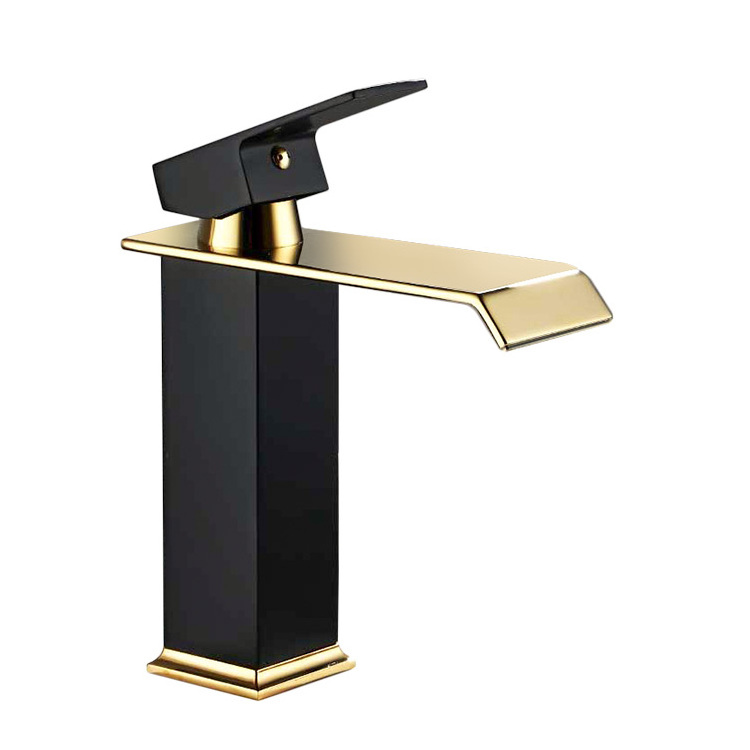 Luxury Tap Bathroom Basin Faucet SUS304 Vessel Sink Water Tap Mixer Gold Black Vanity Hot Cold Faucet