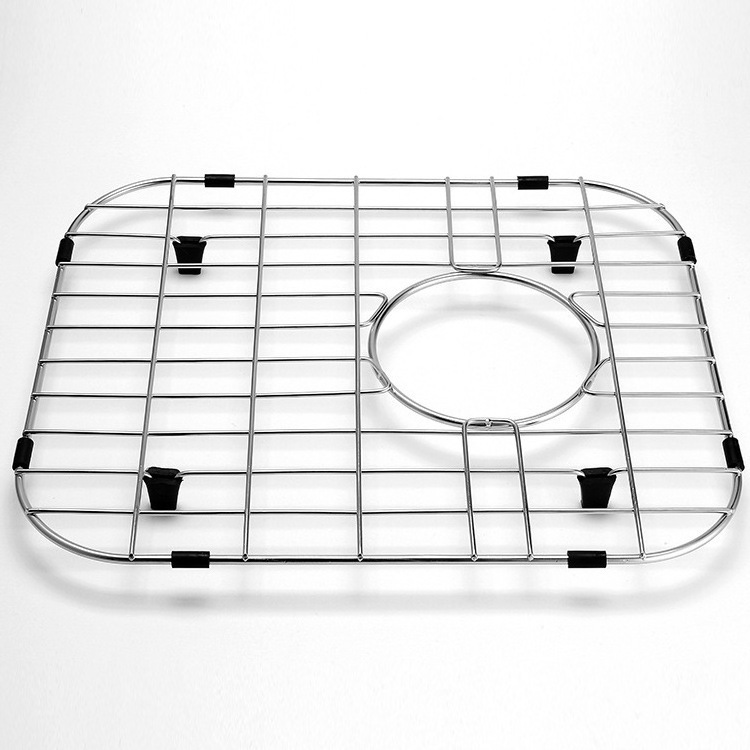 Customize Stainless Steel Bottom Grid Kitchen  Accessories Rack  Multifunctional Bottom  Kitchen Sink Grid