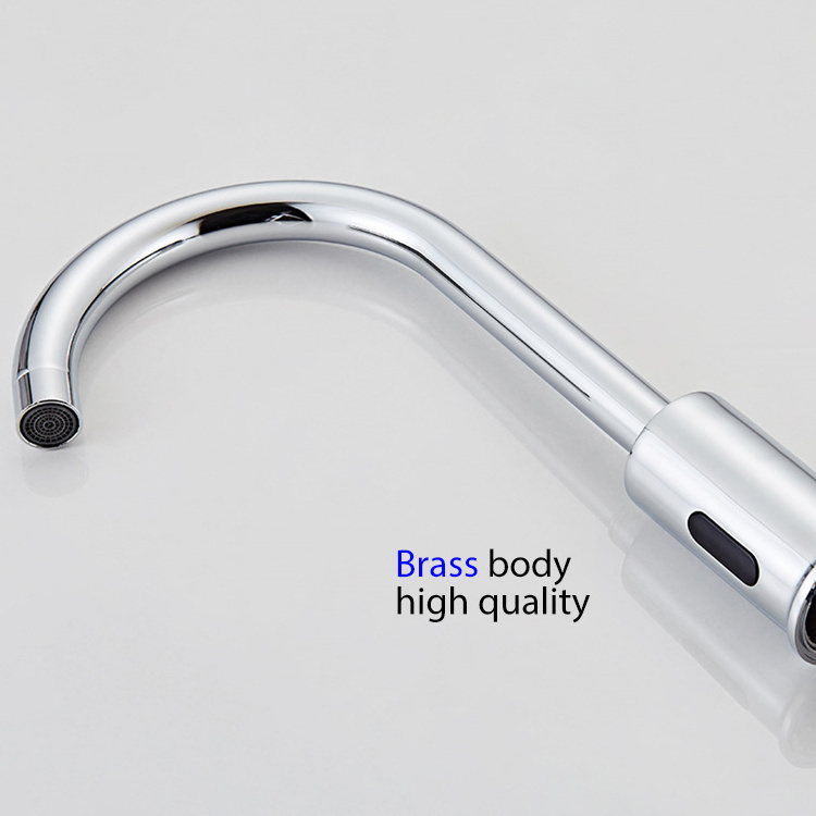 Automatic Hands Touch Free Sensor Faucet Basin Tap Bathroom Kitchen Faucet with AA Battery Tap Faucets