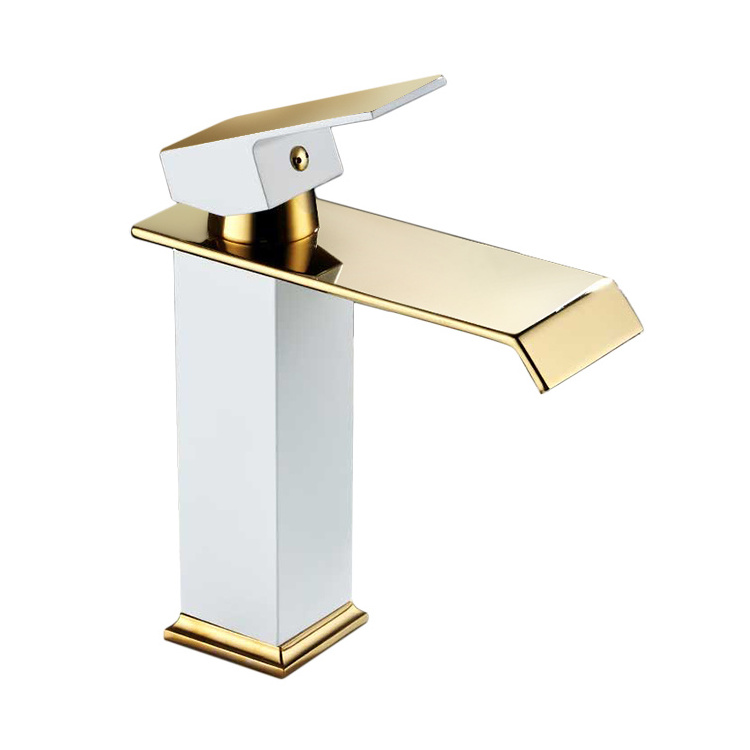 Luxury Tap Bathroom Basin Faucet SUS304 Vessel Sink Water Tap Mixer Gold Black Vanity Hot Cold Faucet