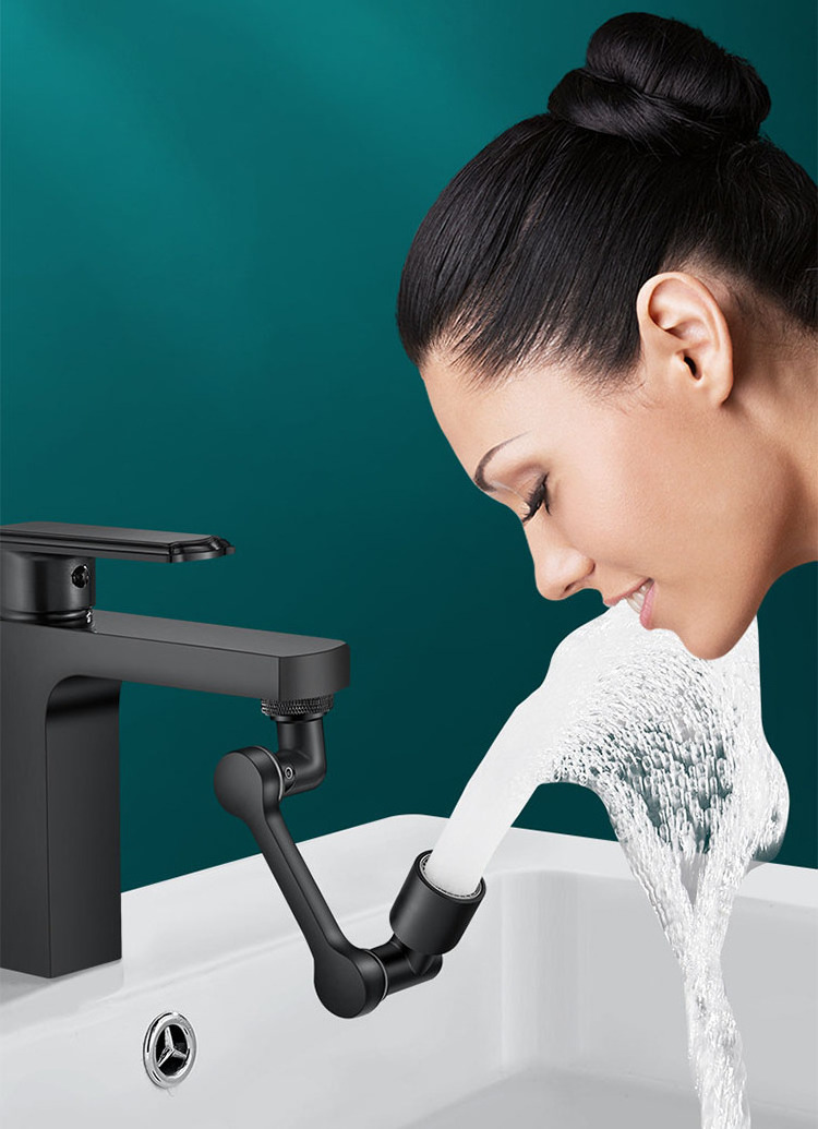 Bathroom Aerator Universal Rotating Faucet Extender Water Nozzle 1080 Faucet Extension Extender Adaptor Bathroom Faucet Spouts