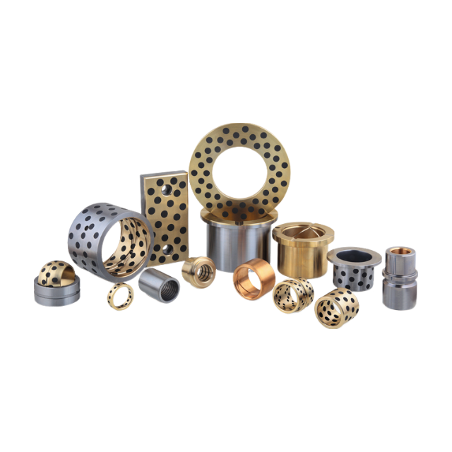 OEM bushing ultra-hard brass solid-lubricant embedded bearing