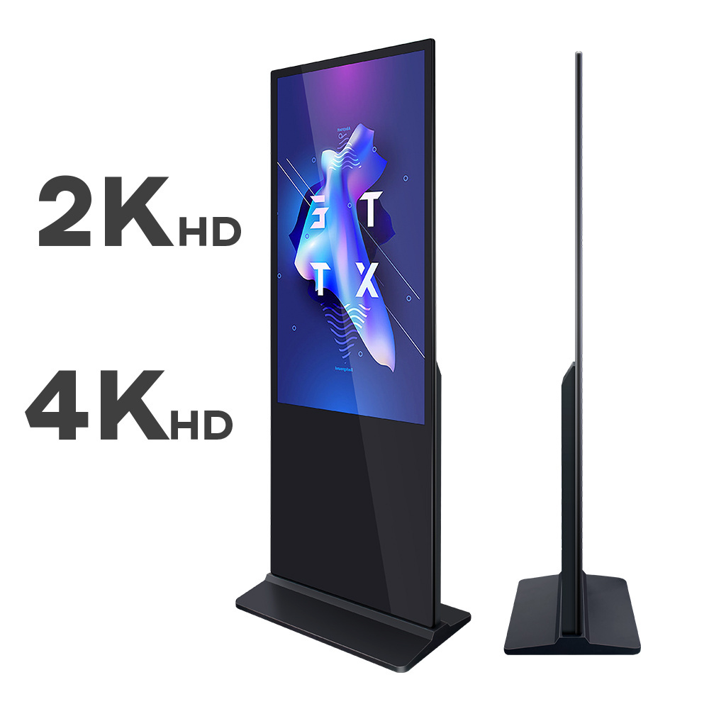 Free Standing Remote Control Electronic Billboard Outdoor LCD Display For Advertising Totem Digital Signage