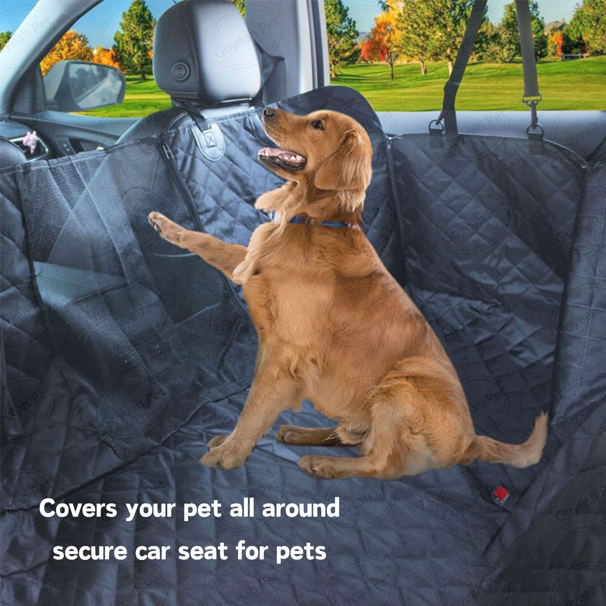 Wholesale Sliproof Car Dog Cushion Durable Safe Pet Sitting Pad Car Seat with Seat Belt