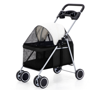 Portable Outdoor Four Wheels Dog Pet Stroller Detachable Lightweight Travel Dog Cat Trolley