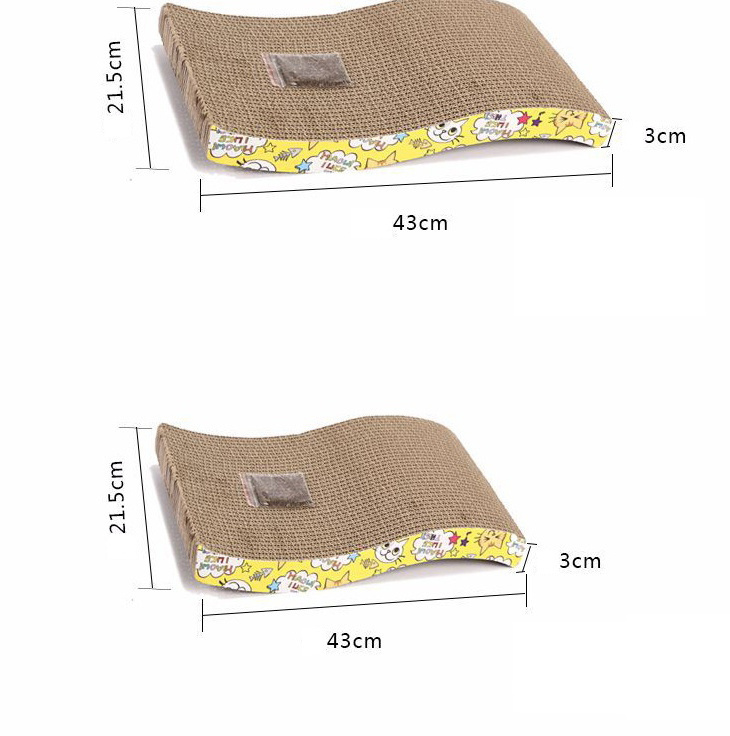 Recycle Corrugated Cat Scratcher Cardboard toy with Catnip