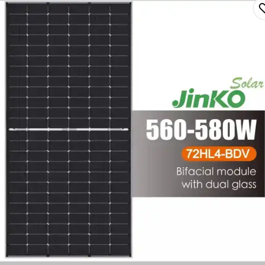 Jinko Tiger Neo N-type 72hl4-bdv 560-580 Watt mono solar panels 560w 565w 570w 575w 580w Solar Panels