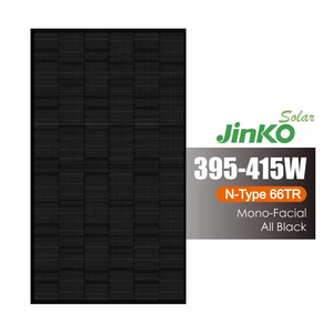 Jinko All Black 395W 400W 405W 410W 415W Tiger N-Type 66TR 395-415 Watt Solar Panels