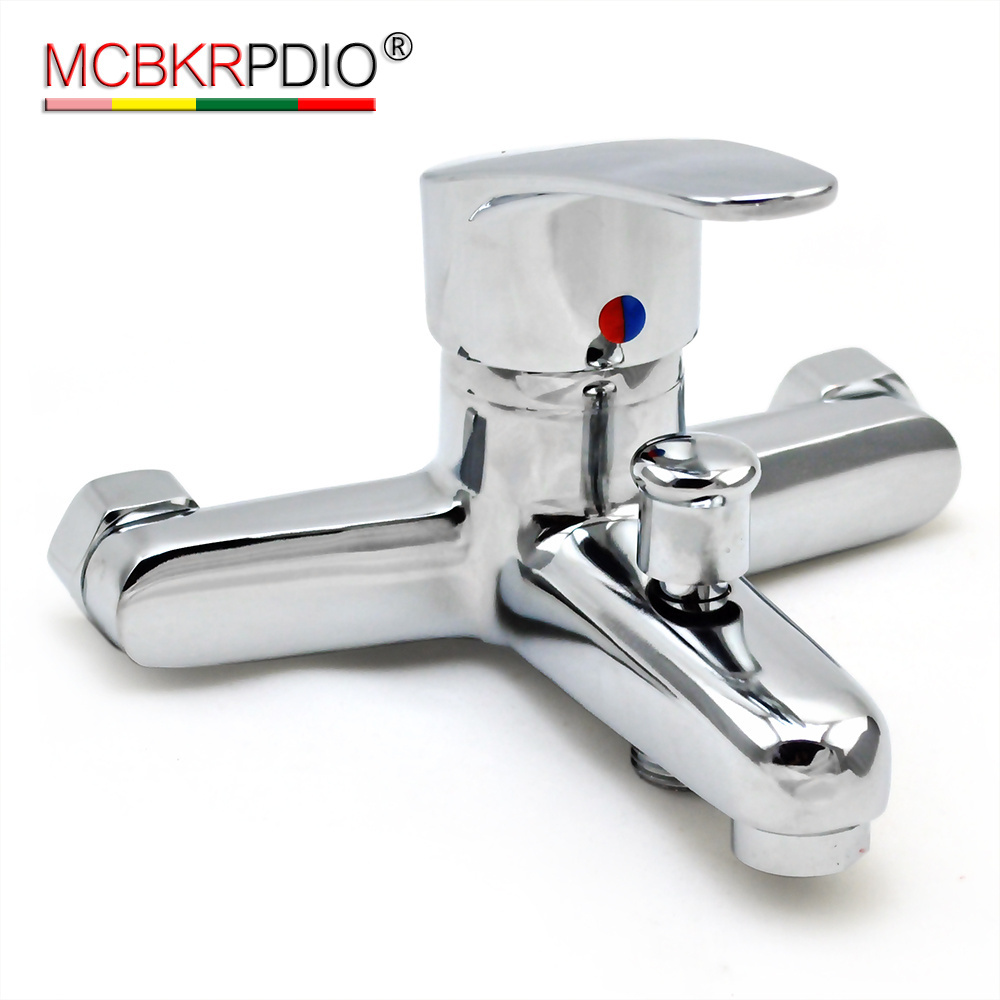 High Quality And Cheap Modern Zinc Wall Mounted Bathroom Accessories Cold and Hot Bathtup And Shower Mixer Tap Faucet