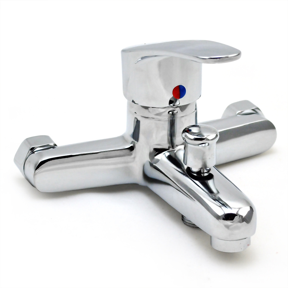 High Quality And Cheap Modern Zinc Wall Mounted Bathroom Accessories Cold and Hot Bathtup And Shower Mixer Tap Faucet