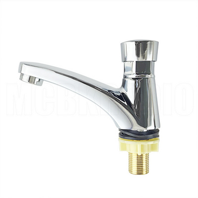 Bathroom zinc basin hand press type delay single cold faucet public toilet self-closing single cold faucet