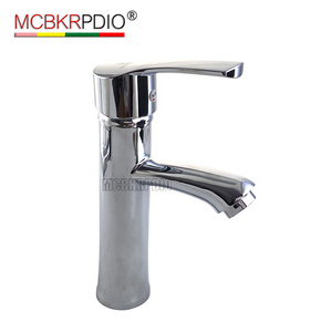 MCBKRPDIDO Commercial Modern Bathroom Faucet Single Handle Chrome Single Hole Wash basin Faucet with Deck Simple Installation