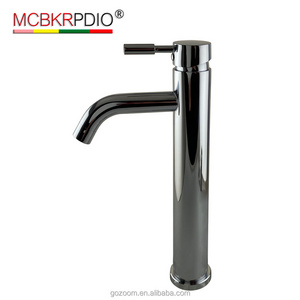 Glass Vessel Sink Faucet, Single Hole Bathroom Faucet Polished Chrome, Single Handle, Diamond Seal Technology, Stainless