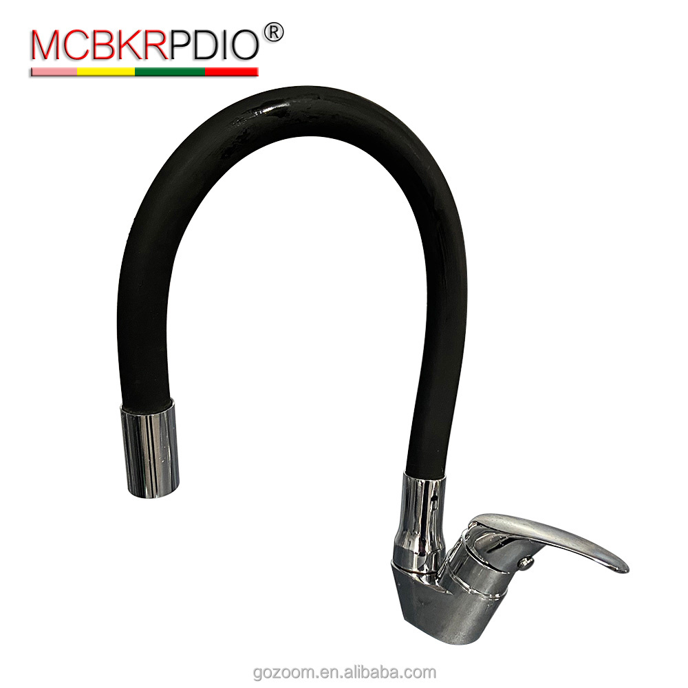 MCBKRPDIO Black Kitchen Faucets Single Handle High Arc Sink Faucet Swivel 360 Degree Zinc Kitchen Sink Faucet for Kitchen Sink