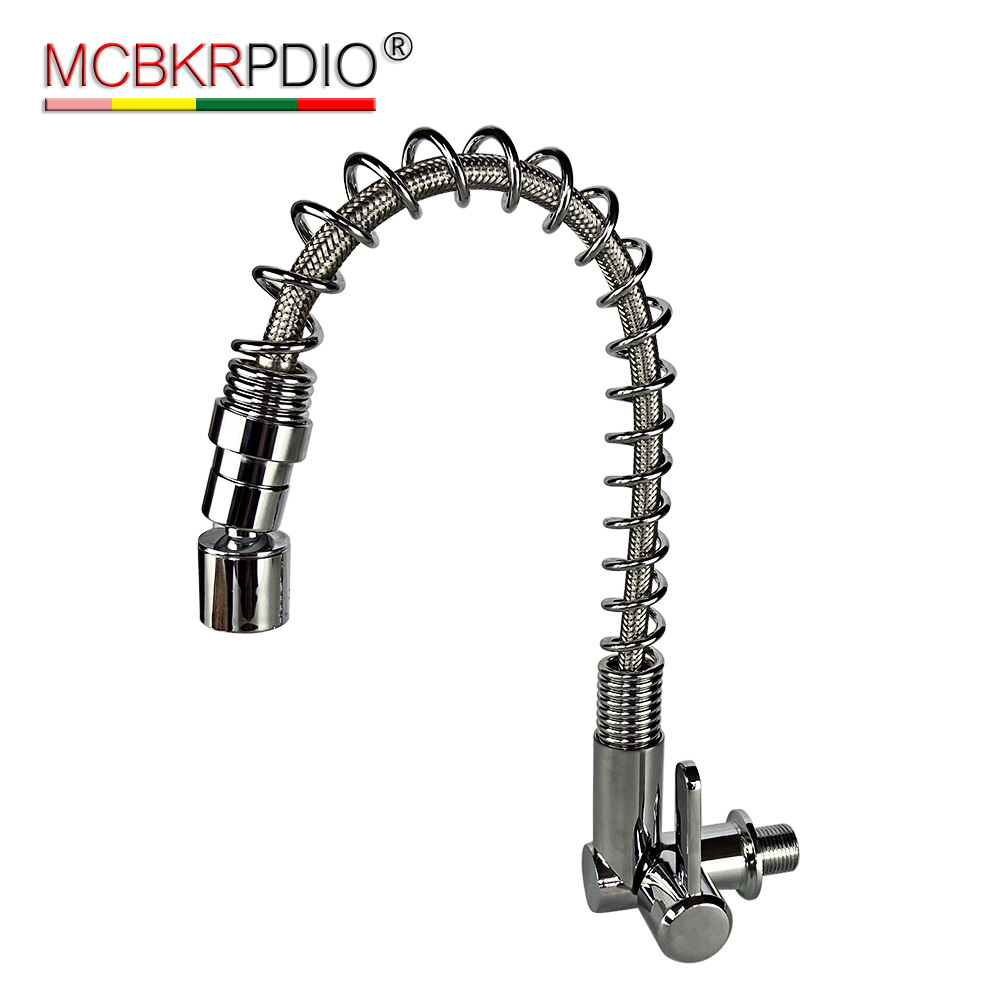 Commercial Kitchen Sink Faucets for Kitchen Sinks, Dual Function Spray Head with Pull Down Sprayer, Stainless Steel Modern 18PCS