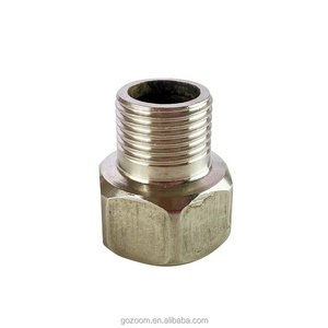 NPT 1/2"Male x G1/2" Female Stainless steel Pipe Fitting Reducer Thread Adapter