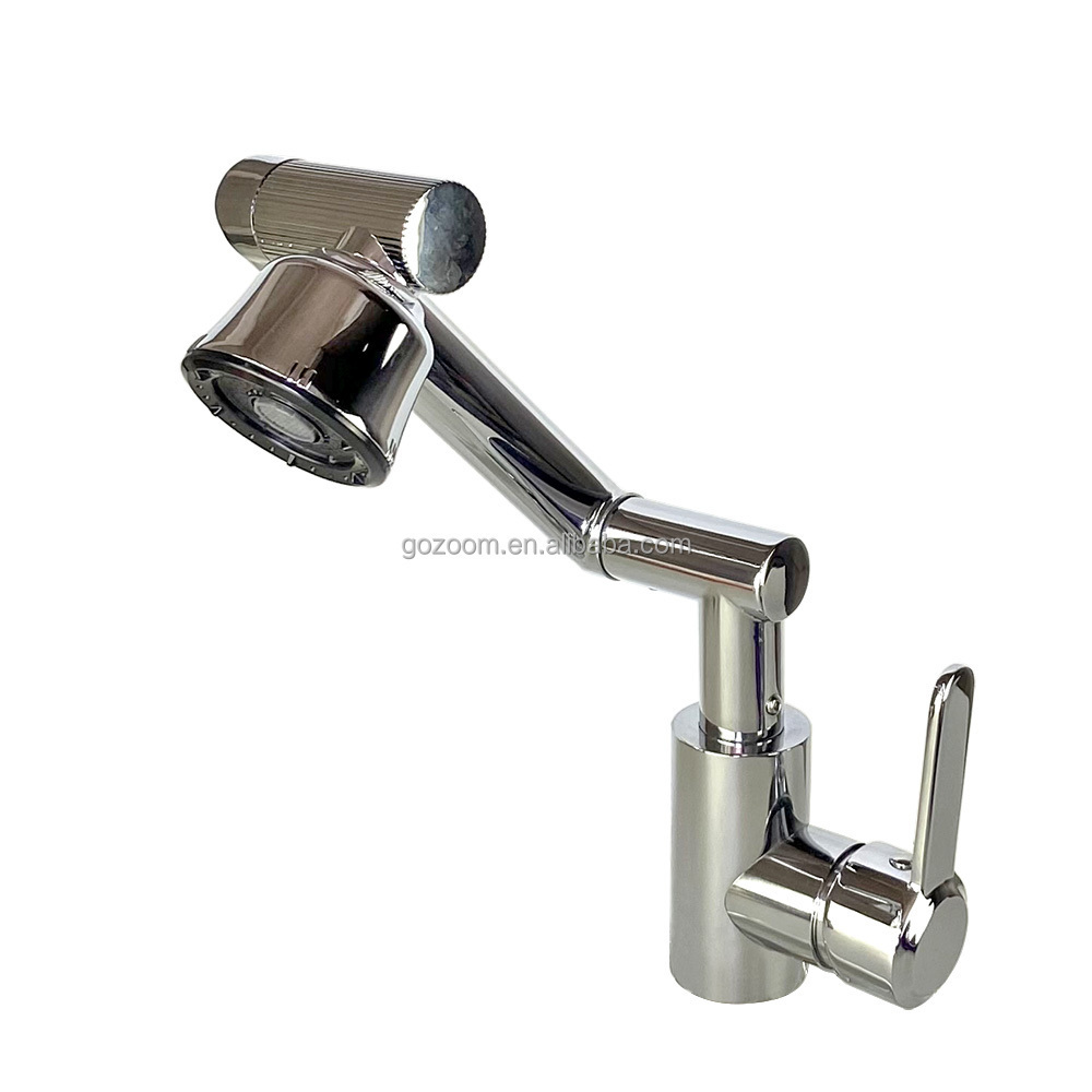 Washbasin Faucet Folding Kitchen Faucet 4 Function Universal Rotating Faucet