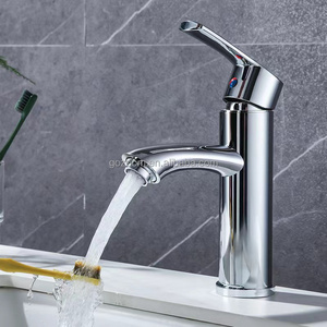 Single hole hot and cold washbasin faucet Zinc alloy mixed water washbasin faucet manufacturer