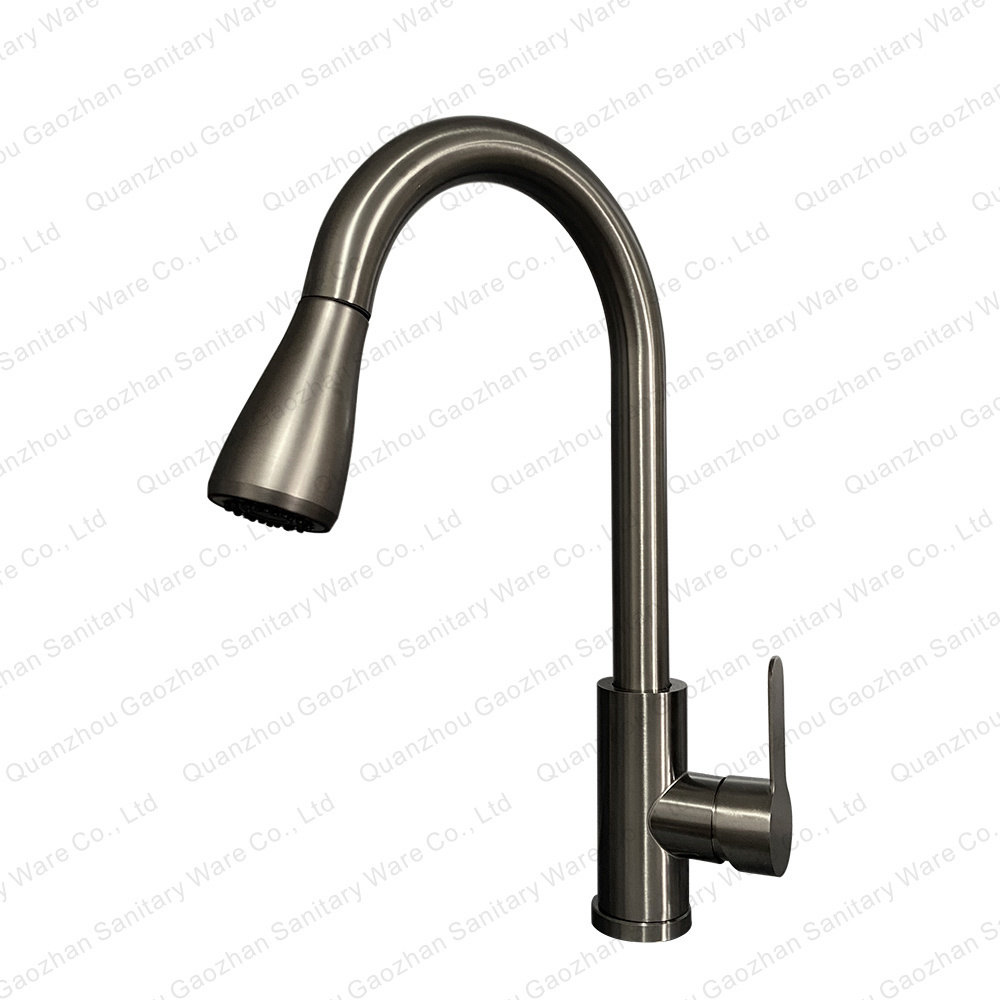 304 Stainless Black Kitchen Faucet Single Handle Pull Out Kitchen Faucet Flexible Kitchen Faucet For Home