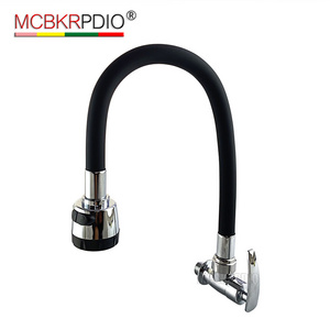 MCBKRPDIO new design colorful flexible hose wall mounted kitchen sink tap with spray head