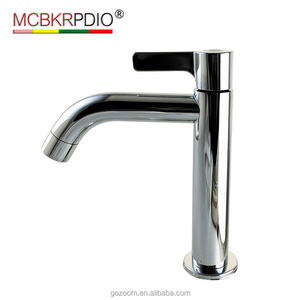 MCBKRPDIO Bathroom Chrome Waterfall Sink Farmhouse Bath Vanity Single Hole Faucets One Handle Basin centerset Restroom Tap