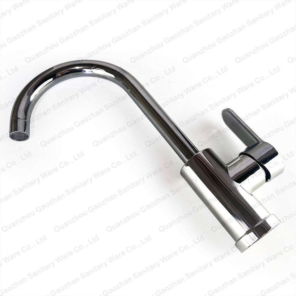 Modern high quality 360 rotating hot and cold 304 stainless steel kitchen sink single hole faucet