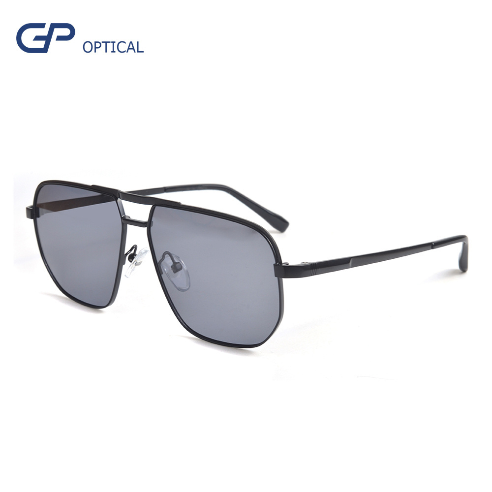 New design Factory custom logo luxury brand metal frame mens polarized sunglasses Metal high -quality sunglasses