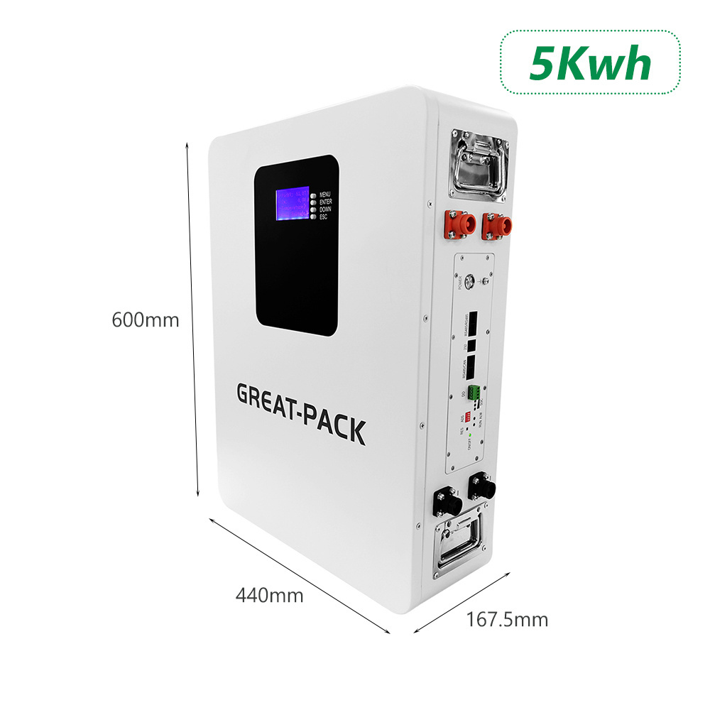 10kwh Wall Mounted Solar Battery Lithium Ion Cell Lifepo4 48v 51.2v ...