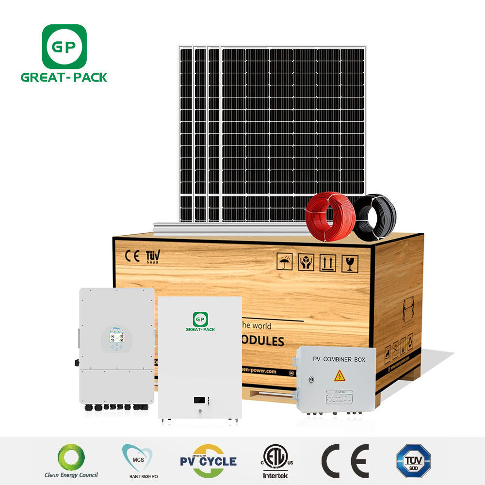 Complete Solar System For 10kw Home Hybrid Solar Power System 8kw 6kw 5kw Hybrid Solar Panel System 3Kw Home Solar Kit