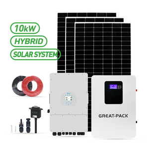 Wholesale Price Full Solar Power System 3kw 4kw 5kw 8kw 10kw Solar Hybrid System 5kw Kit For Sale