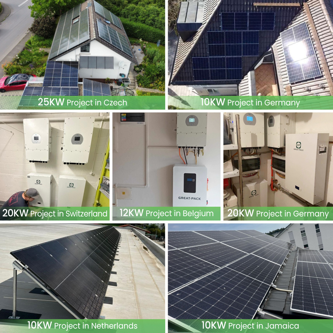 Complete Solar System For 10kw Home Hybrid Solar Power System 8kw 6kw 5kw Hybrid Solar Panel System 3Kw Home Solar Kit