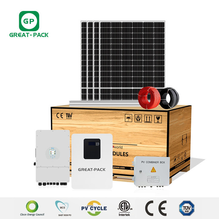 Wholesale Price Full Solar Power System 3kw 4kw 5kw 8kw 10kw Solar Hybrid System 5kw Kit For Sale