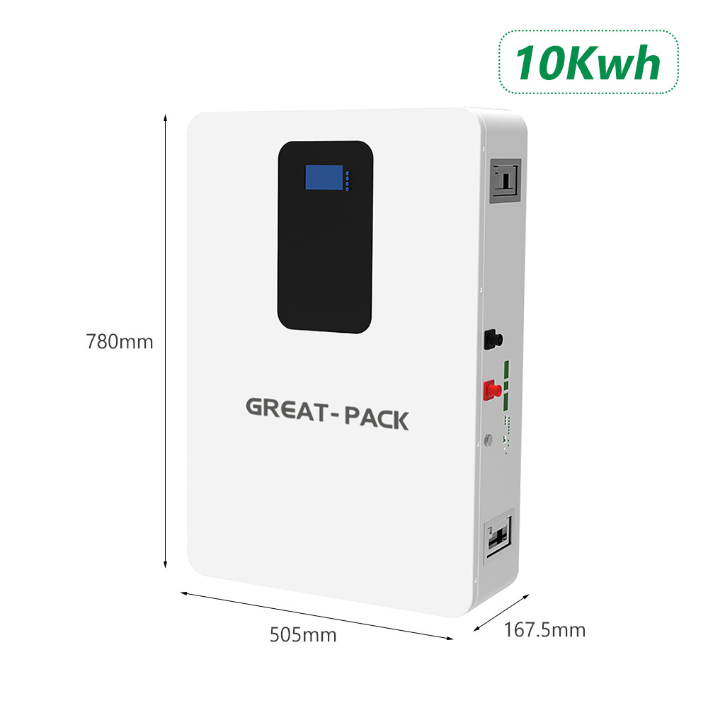 10kwh Wall Mounted Solar Battery Lithium Ion Cell Lifepo4 48v 51.2v 100ah 200ah Energy Storage Battery