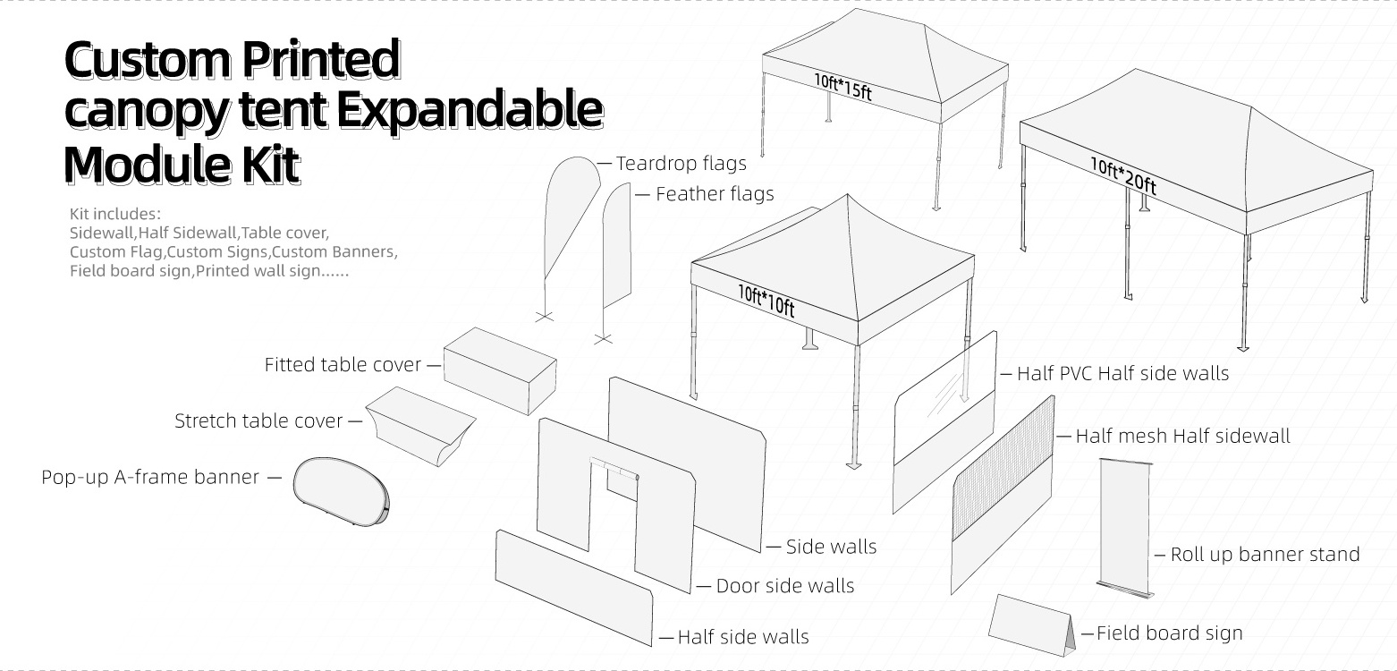Free design custom canopy 10x10 Outdoor waterproof Exhibition tents Trade Show Tent  Carpas Plegables Para Eventos