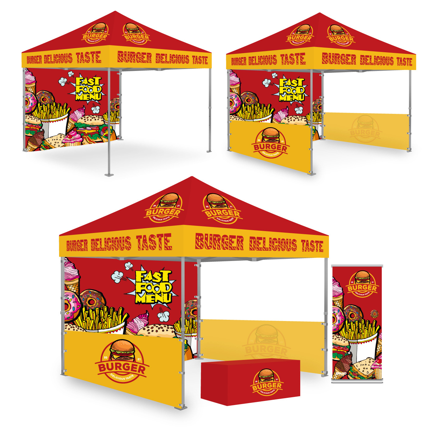 GRANDUP digital printing gazebos Manufacturer 3x6 3x4.5 3x3 outdoor folding canopy tent 10x10 gazebo trade show tent