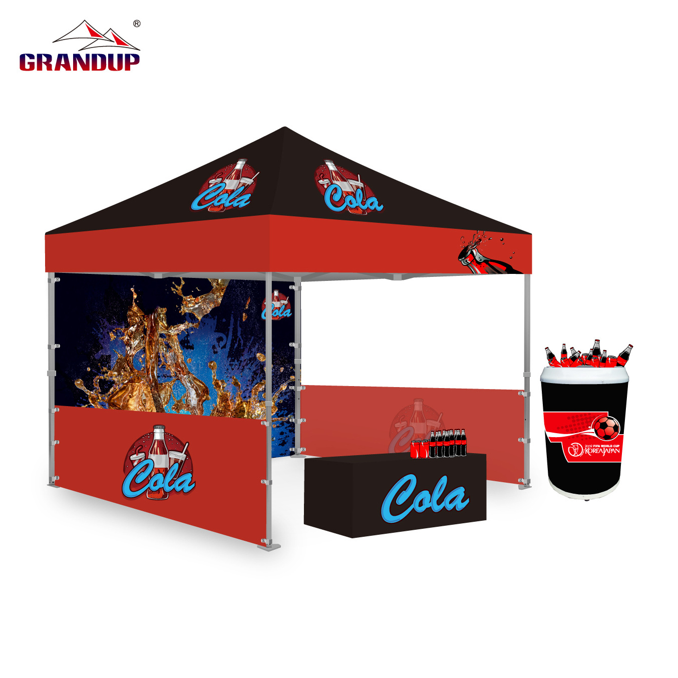 Custom 10x10 Trade Show Tent Waterproof Outdoor Folding Pop-Up Canopy Printed Exhibition Gazebo for Events 3x3 Size