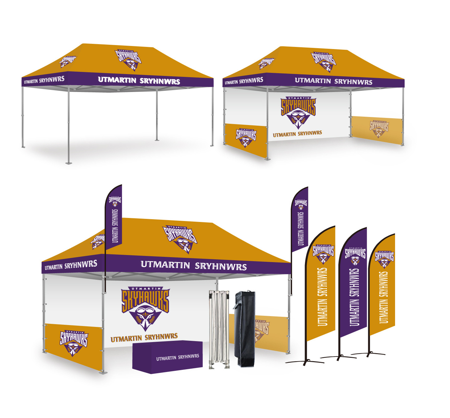 GRANDUP shelter canopy tent waterproof Aluminum Outdoor Folding Canopy Promotion Advertising Trade Show Market Tent