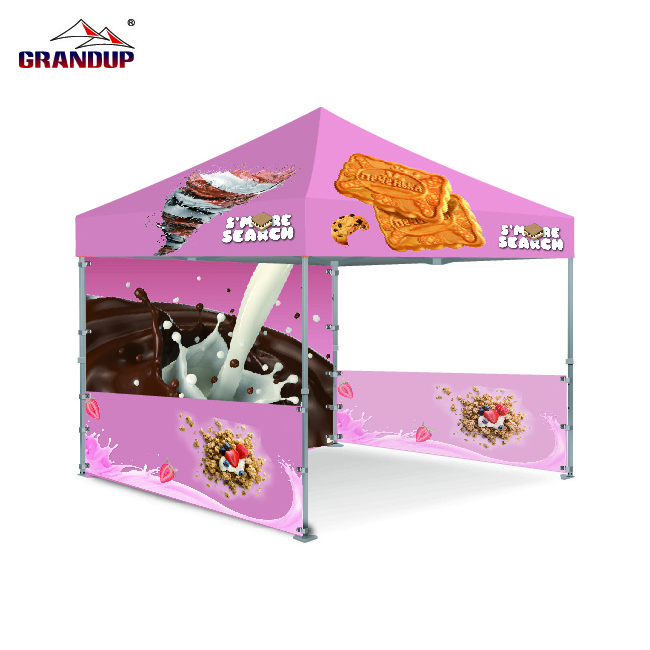 Free design Folding Canopy advertising Tent Gazebo pop up Tent aluminium Frame Outdoor Folding Trade Show Tent with sidewall