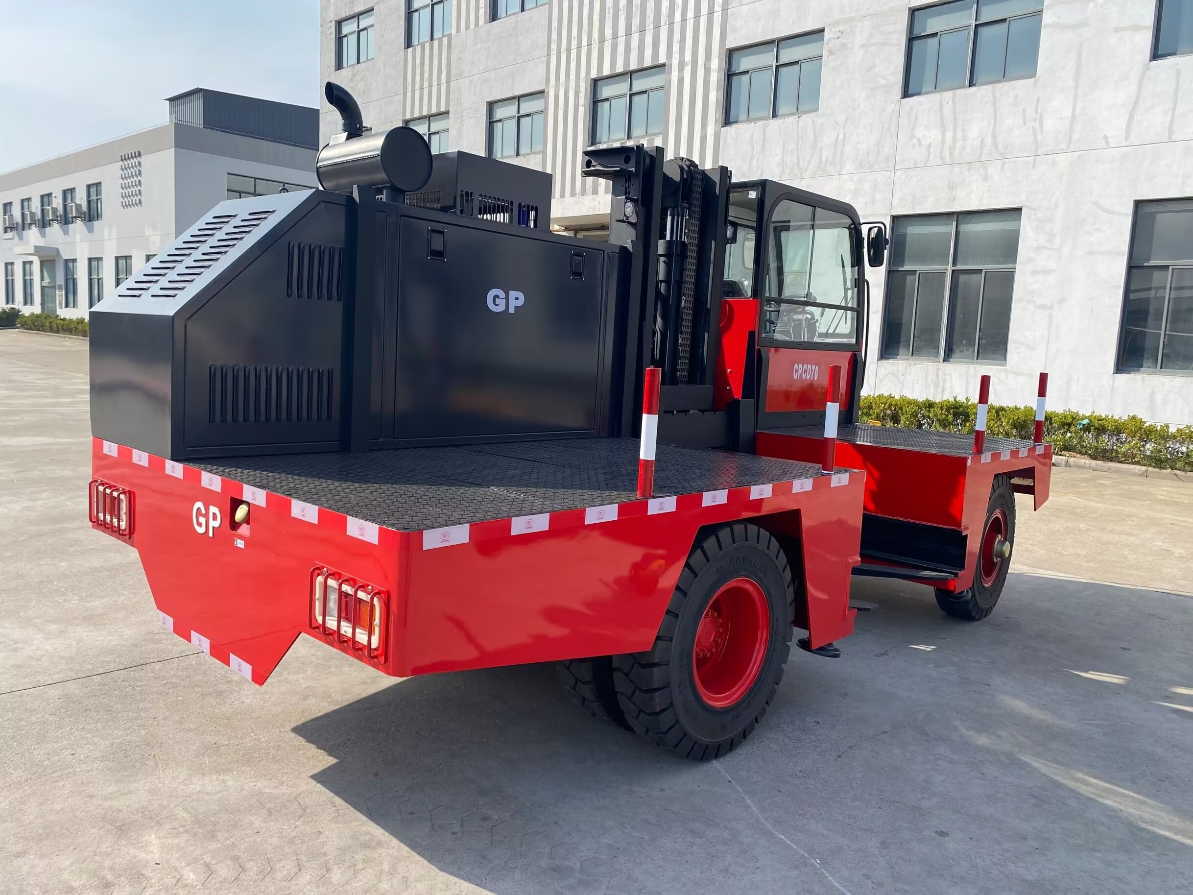 Hot sale  5T 7T 10T side loader forklift truck with import Isuzu 6BG diesel engine