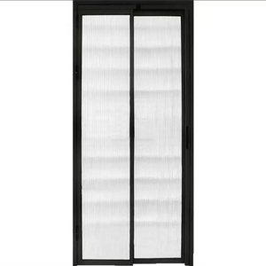 High Quality Narrow Aluminum Alloy Swing Entry Doors for Kitchen Room with Glass Slide Door