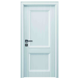 Interior White Prehung Solid Core MDF Doors Single Composite Wood PVC Entry Slabs with Finished Surface Finish