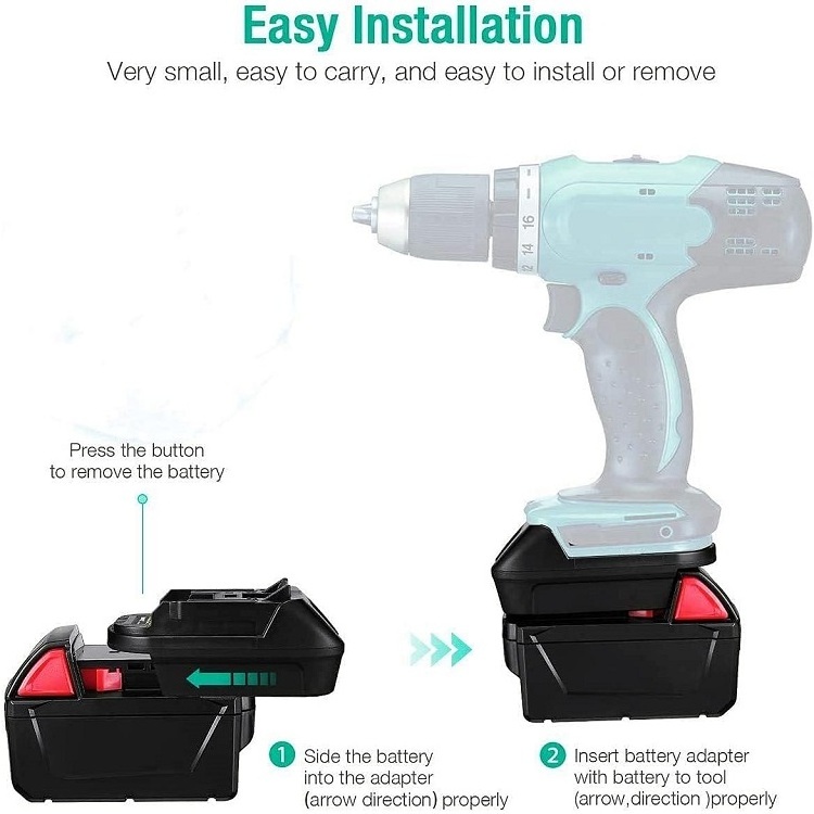 BPS18M Makita Battery Adapter Black Decker BL1830/BL1840 Makita Converter Battery Adapter for Bosch to Makita