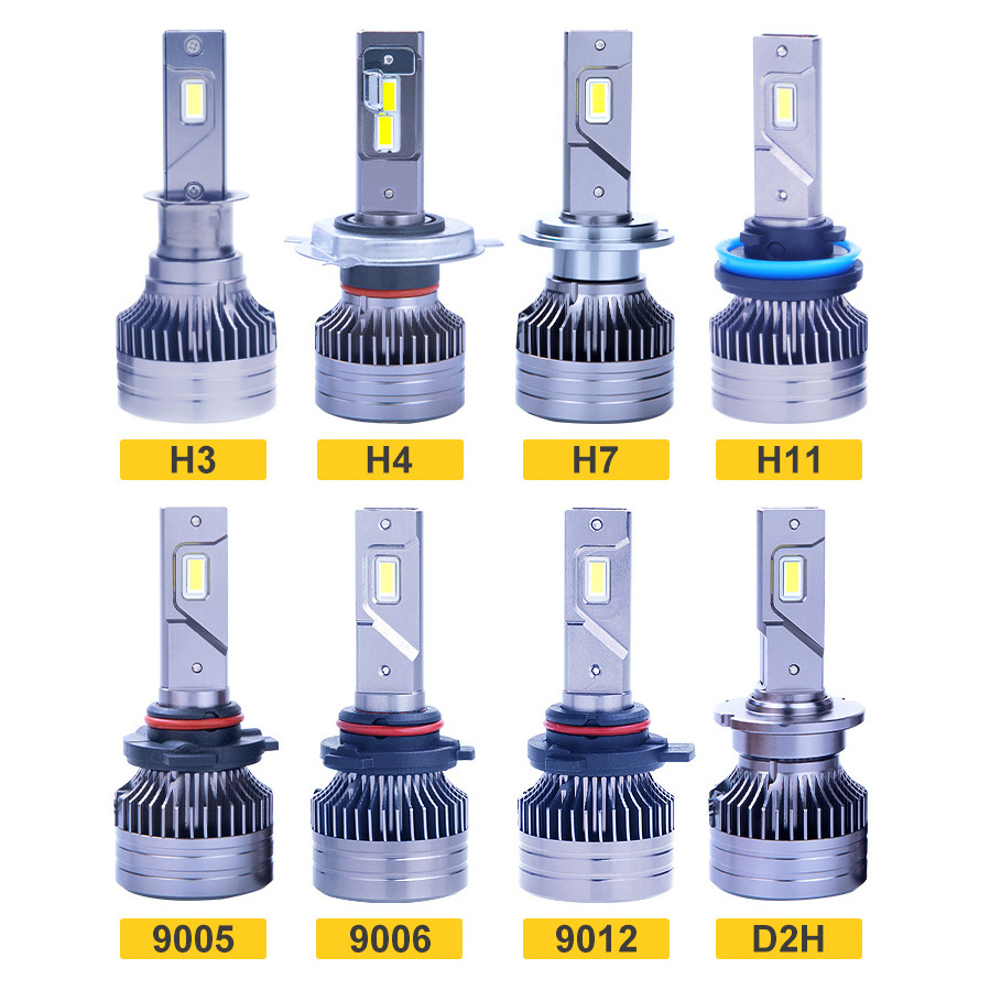 Auto parts O3 LED CSP 7035 Chip LED head light with fan H1 H3 H7 H11 H13 880 9005 9006 9007 H4-3 8000lm led headlight bulb H4