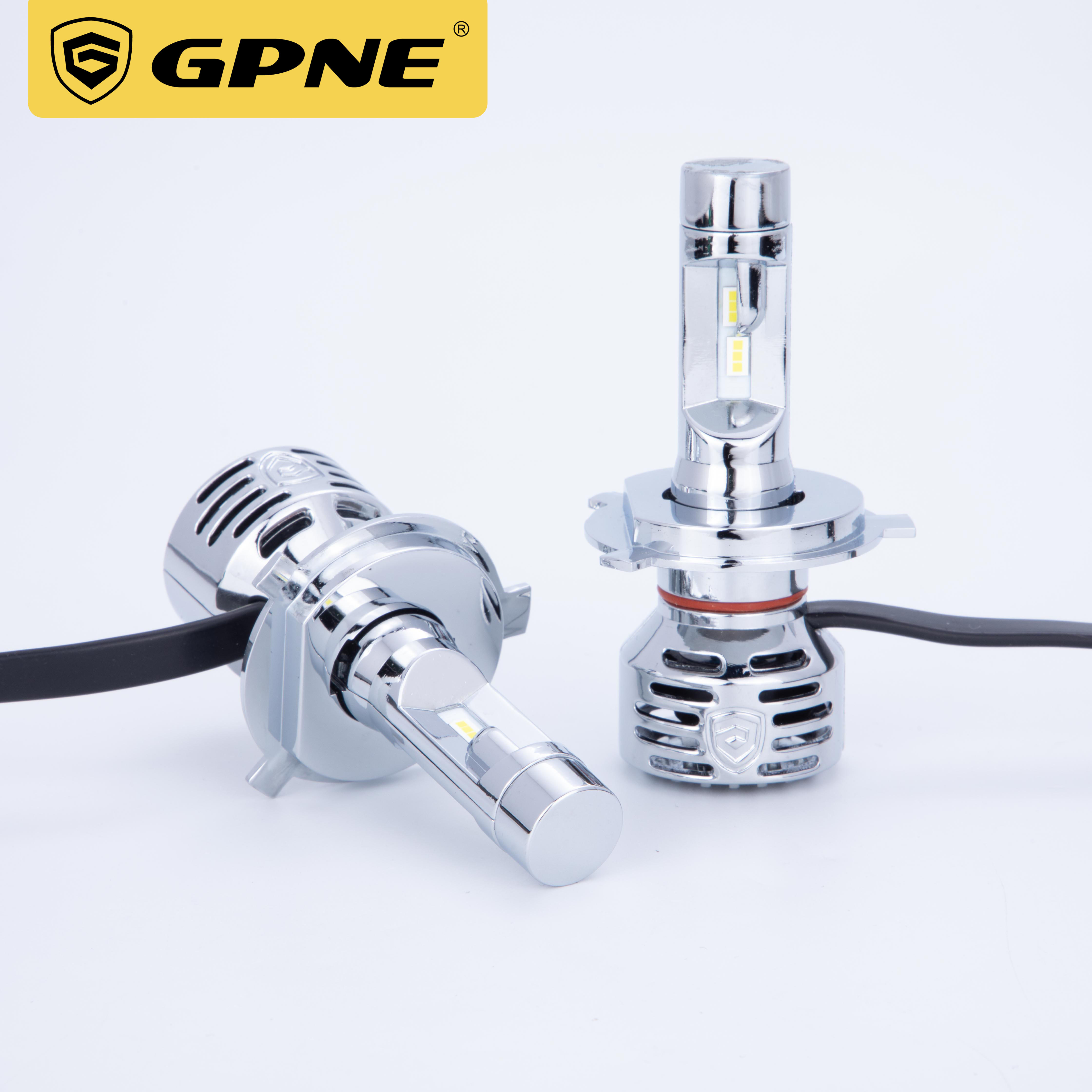 GPNE Directly Sell R1 H4 H7 H8 car led lamp CSP chip 9012 9005 led headlight bulb