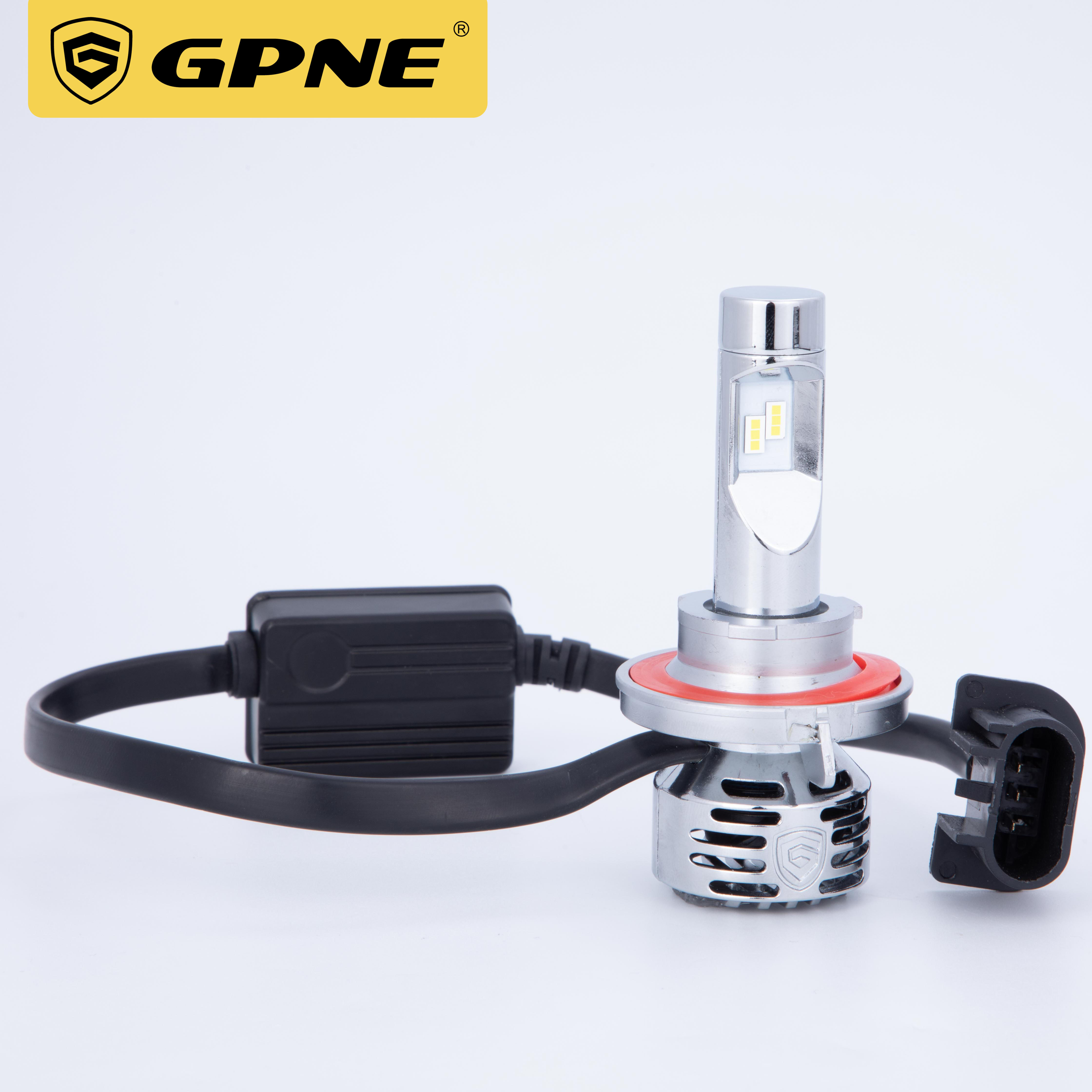 GPNE Directly Sell R1 H4 H7 H8 car led lamp CSP chip 9012 9005 led headlight bulb