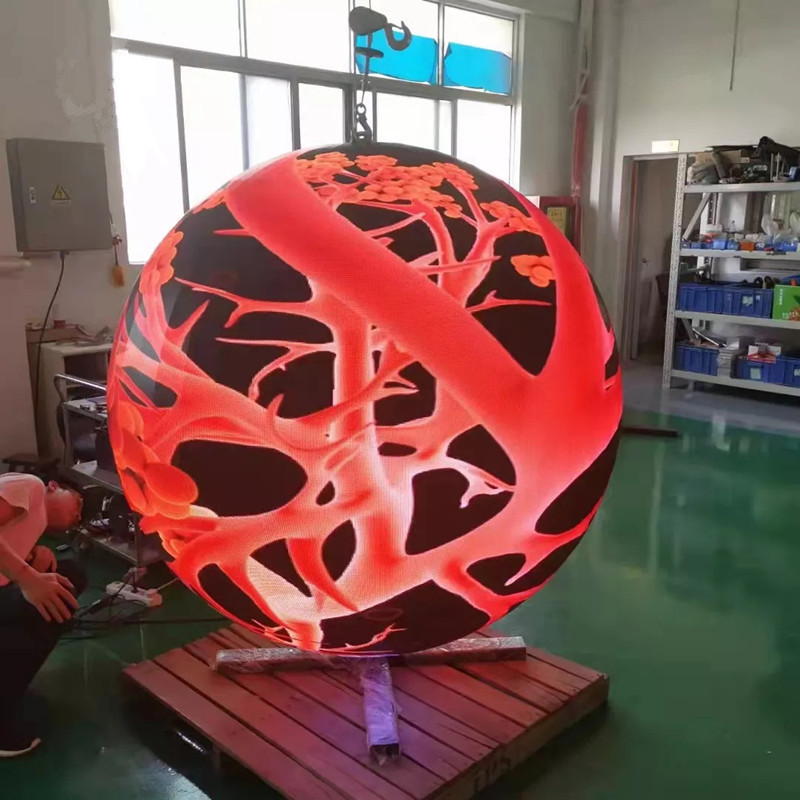 Custom Sphere LED Advertising Pantalla Hanging Ball Round Lantern Transparent Display Spherical Screen