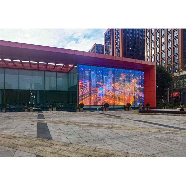 Flexible Transparent LED Display Screen p3.91 p7.8 p10 Outdoor Advertising LED Video Wall Glass Transparent Screen